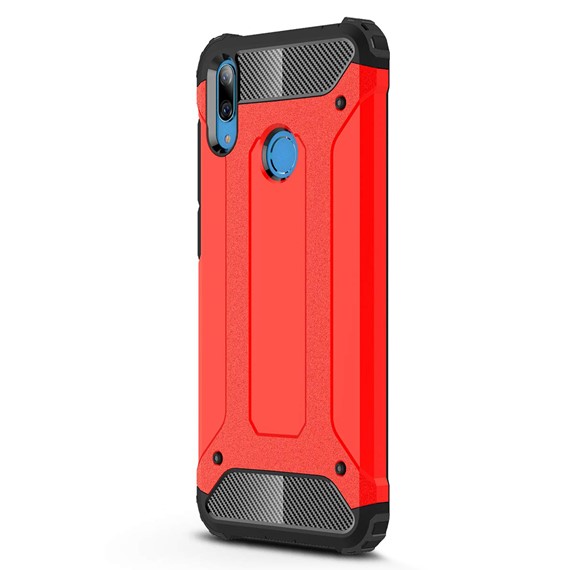 Microsonic Huawei Y7 2019 Kılıf Rugged Armor Kırmızı 2