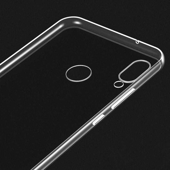 Microsonic Huawei Y7 2019 Kılıf Transparent Soft Beyaz 5