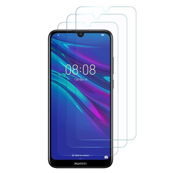 Microsonic Huawei Y7 Prime 2019 Ekran Koruyucu Nano Cam 3 lü Paket 2