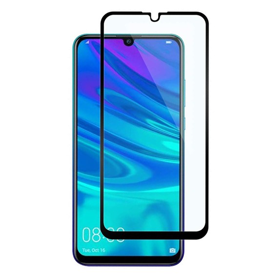 Microsonic Huawei Y7 Prime 2019 Tam Kaplayan Temperli Cam Ekran koruyucu Siyah 1