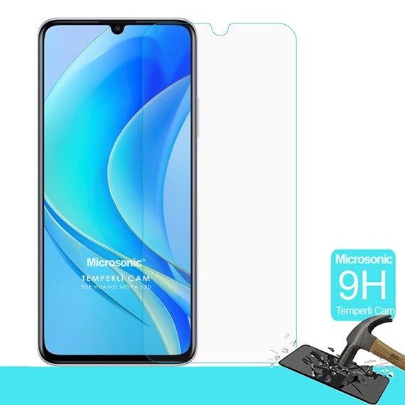 Microsonic Huawei Nova Y70 Tempered Glass Cam Ekran Koruyucu 1