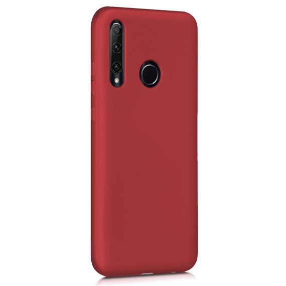 Microsonic Matte Silicone Huawei Y7P Kılıf Kırmızı 2