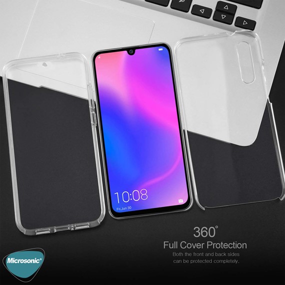 Microsonic Huawei Y8P Kılıf 6 Tarafı Tam Full Koruma 360 Clear Soft Şeffaf 2