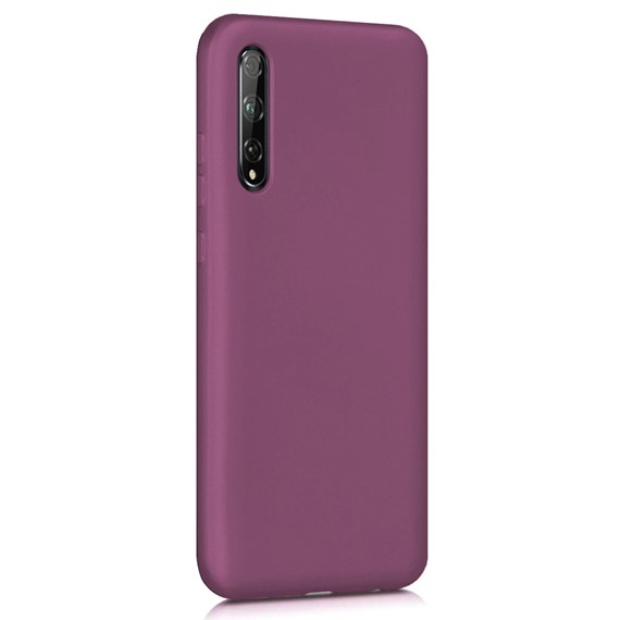 Microsonic Matte Silicone Huawei Y8P Kılıf Mor 2