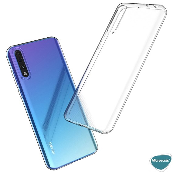 Microsonic Huawei Y8P Kılıf Transparent Soft Beyaz 4