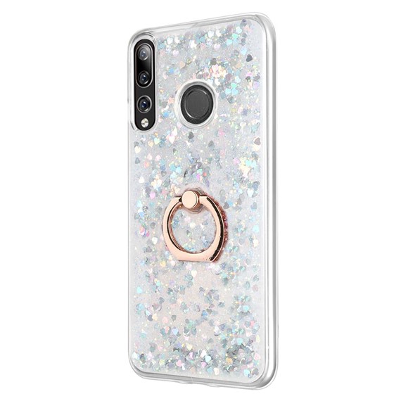 Microsonic Huawei Y9 Prime 2019 Kılıf Glitter Liquid Holder Gümüş 2