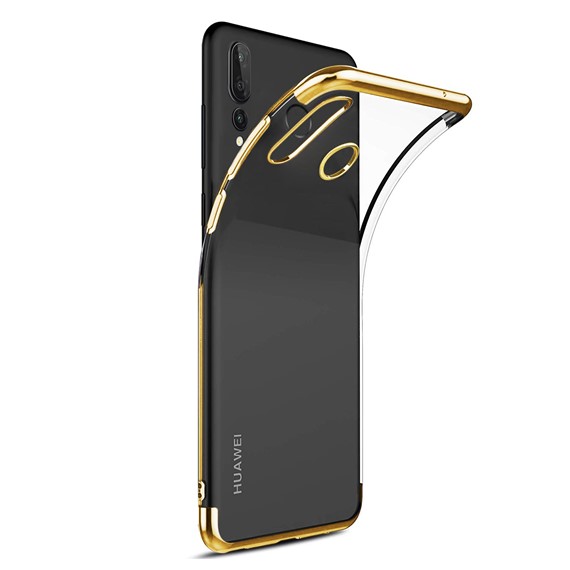 Microsonic Huawei Y9 Prime 2019 Kılıf Skyfall Transparent Clear Gold 2