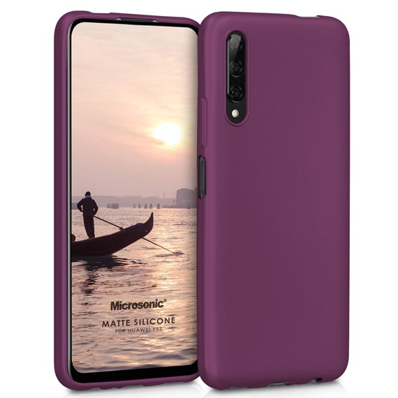 Microsonic Matte Silicone Huawei Y9S Kılıf Mor 1