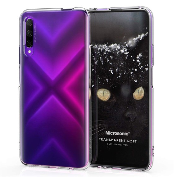 Microsonic Huawei Y9S Kılıf Transparent Soft Beyaz 1