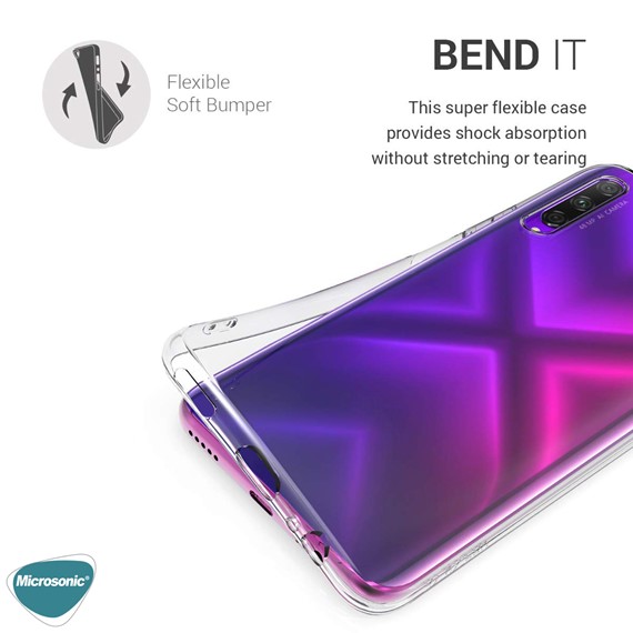 Microsonic Huawei Y9S Kılıf Transparent Soft Beyaz 4