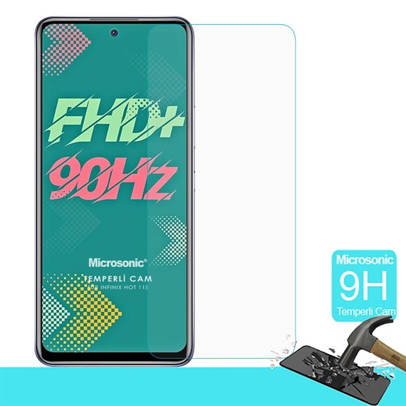 Microsonic Infinix Hot 11S Tempered Glass Cam Ekran Koruyucu 1