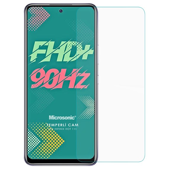 Microsonic Infinix Hot 11S Tempered Glass Cam Ekran Koruyucu 2