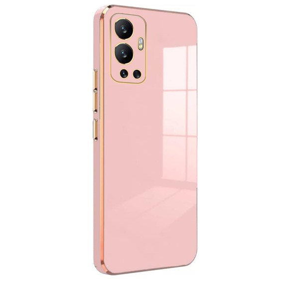 Microsonic Infinix Hot 12 Kılıf Olive Plated Pembe 1