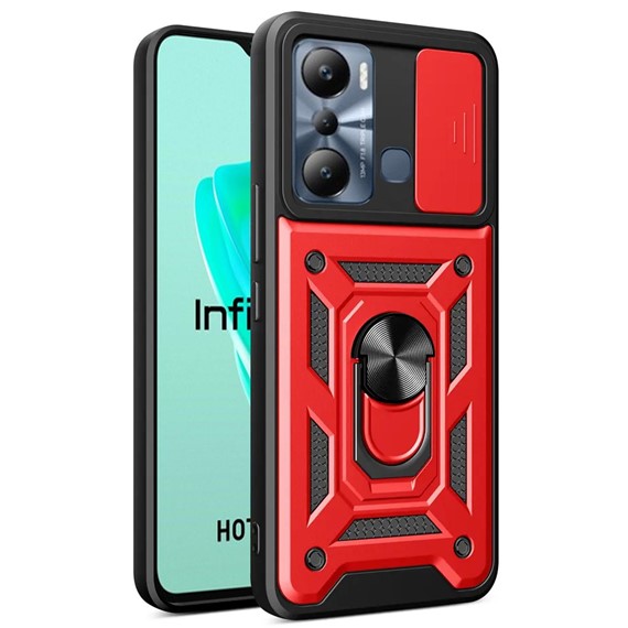 Microsonic Infinix Hot 20i Kılıf Impact Resistant Kırmızı 1