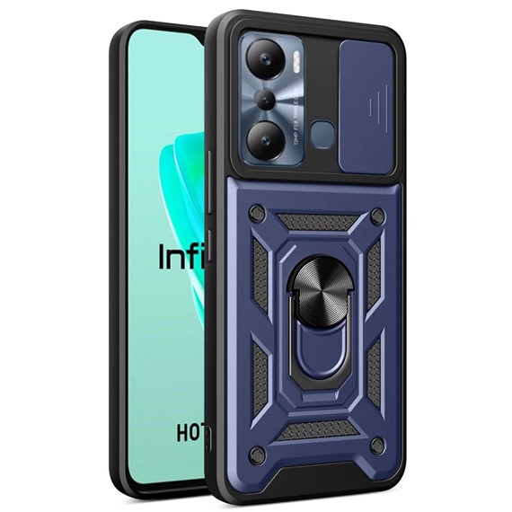 Microsonic Infinix Hot 20i Kılıf Impact Resistant Lacivert 1