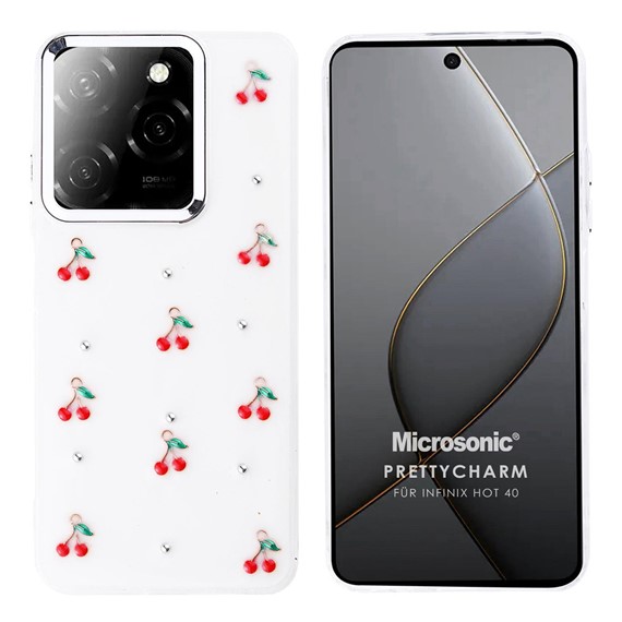 Microsonic Infinix Hot 40 Kılıf PrettyCharm Cherry 1