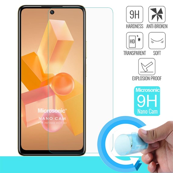 Microsonic Infinix Hot 40 Nano Glass Cam Ekran Koruyucu 2
