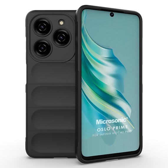 Microsonic Infinix Hot 40 Pro Kılıf Oslo Prime Siyah 1