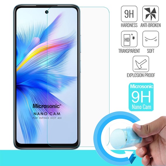 Microsonic Infinix Hot 40i Nano Glass Cam Ekran Koruyucu 2