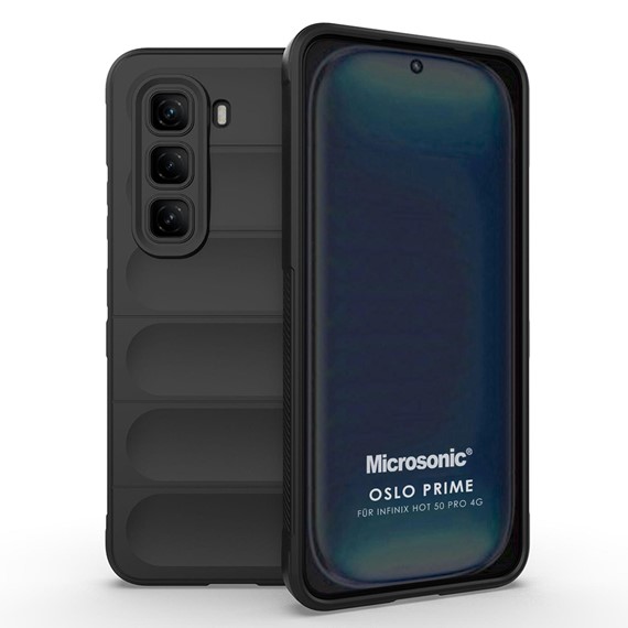 Microsonic Infinix Hot 50 Pro 4G Kılıf Oslo Prime Siyah 1