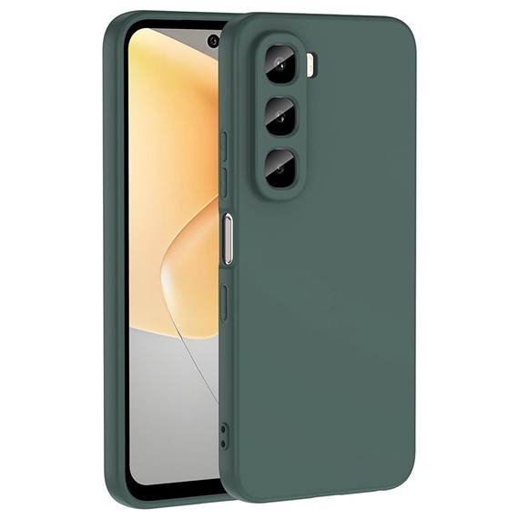 Microsonic Infinix Hot 60i 4G Kılıf Groovy Soft Koyu Yeşil 1