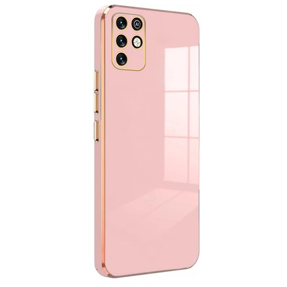 Microsonic Infinix Note 10 Kılıf Olive Plated Pembe 1