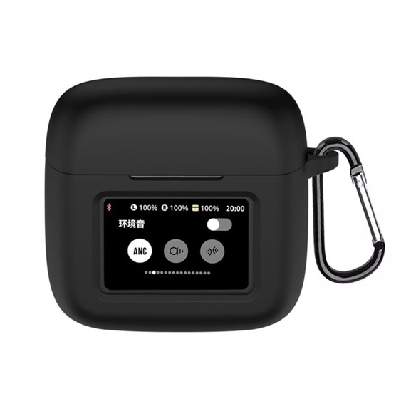 Microsonic JBL Tour Pro 3 Kılıf Askılı Mat Silikon Siyah 1