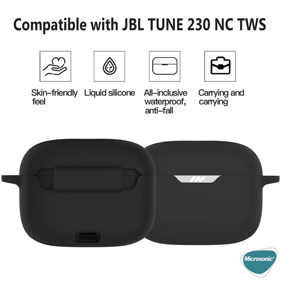 Microsonic JBL Tune 230NC Mat Silikon Kılıf Lacivert 5