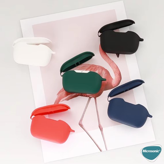 Microsonic JBL Wave Buds 2 Kılıf Askılı Mat Silikon Siyah 5