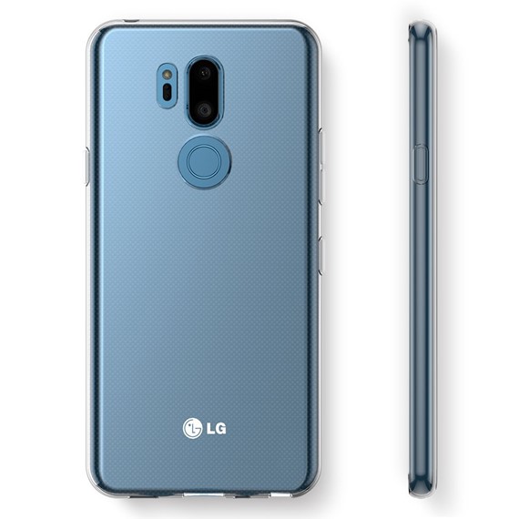 Microsonic LG G7 ThinQ Kılıf Transparent Soft Beyaz 3