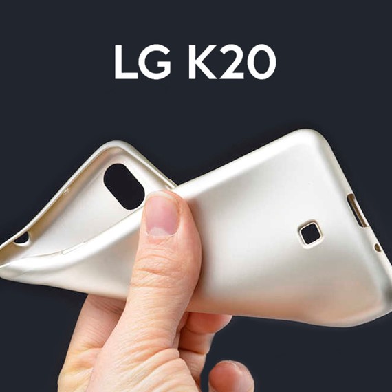 Microsonic Matte Silicone LG K20 2019 Kılıf Kırmızı 4