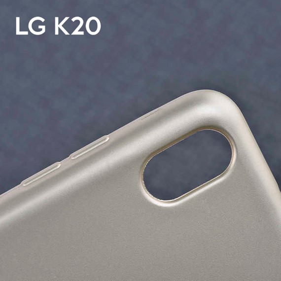 Microsonic Matte Silicone LG K20 2019 Kılıf Mor 5