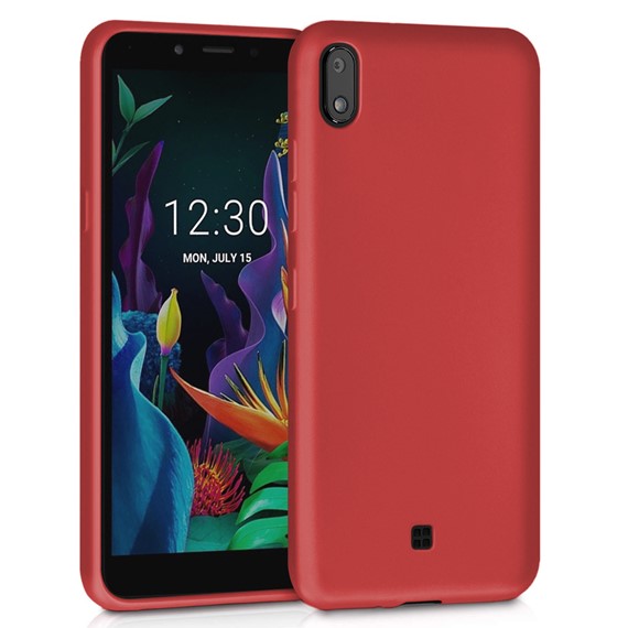 Microsonic Matte Silicone LG K20 2019 Kılıf Kırmızı 1