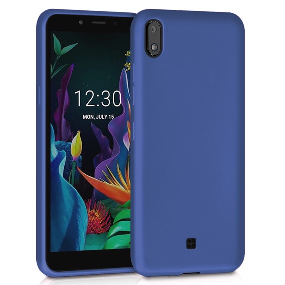 Microsonic Matte Silicone LG K20 2019 Kılıf Lacivert 1