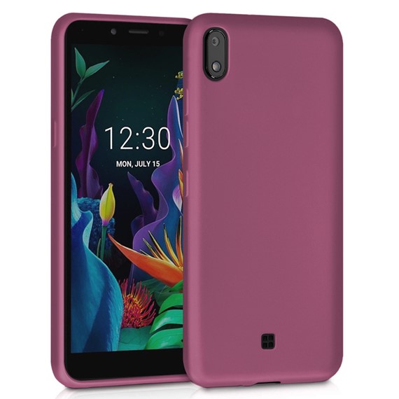 Microsonic Matte Silicone LG K20 2019 Kılıf Mor 1