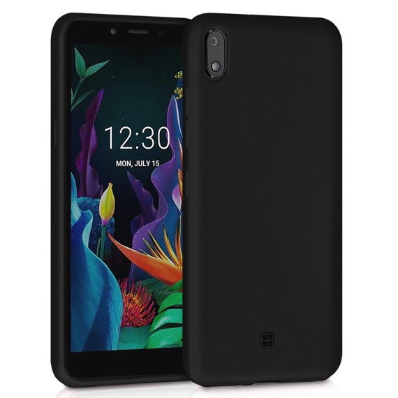 Microsonic Matte Silicone LG K20 2019 Kılıf Siyah 1