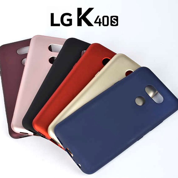 Microsonic Matte Silicone LG K40s Kılıf Lacivert 3