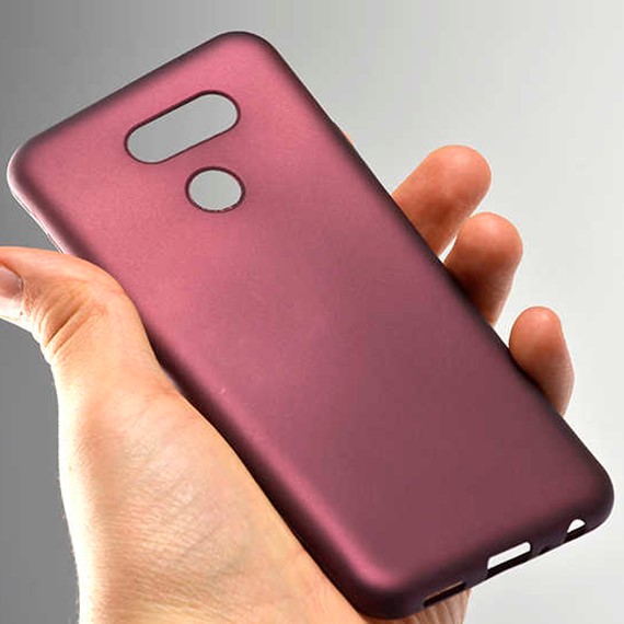 Microsonic Matte Silicone LG K40s Kılıf Mavi 5