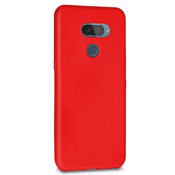 Microsonic Matte Silicone LG K40s Kılıf Kırmızı 2