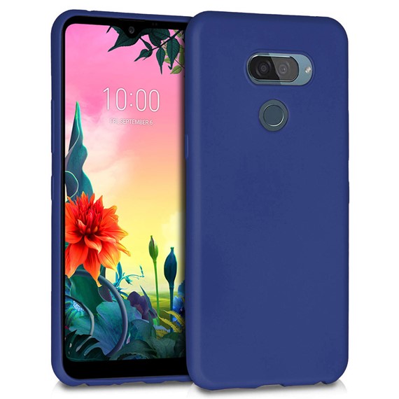 Microsonic Matte Silicone LG K40s Kılıf Lacivert 1