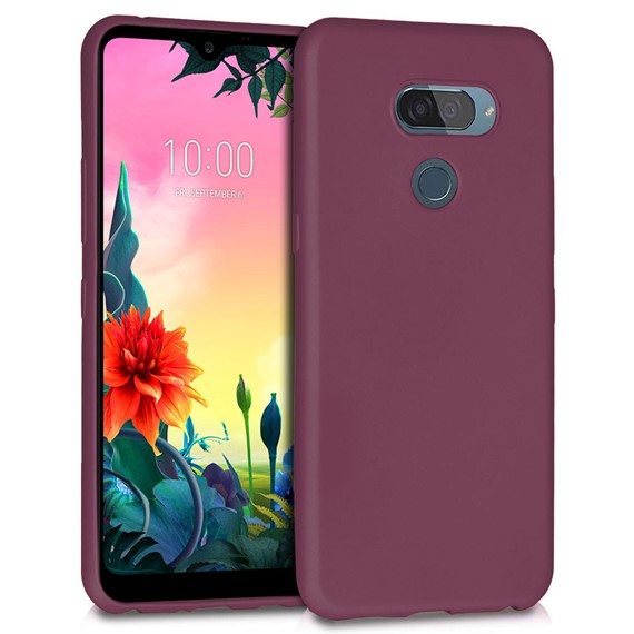 Microsonic Matte Silicone LG K40s Kılıf Mor 1