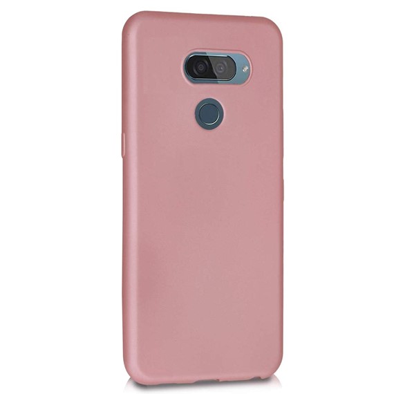 Microsonic Matte Silicone LG K40s Kılıf Rose Gold 2