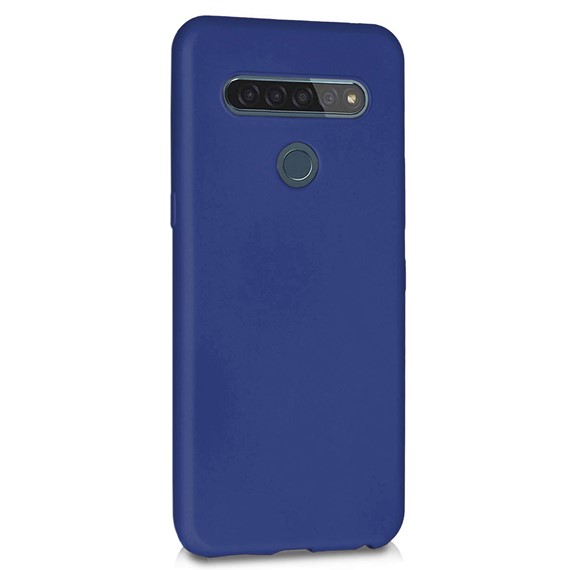 Microsonic Matte Silicone LG K41S Kılıf Lacivert 2