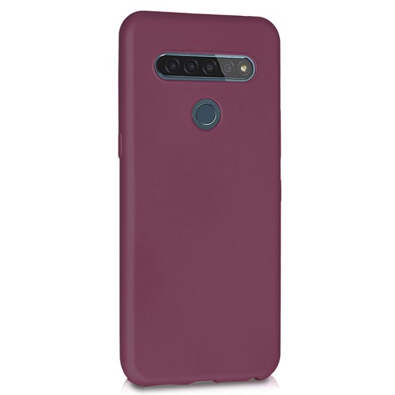 Microsonic Matte Silicone LG K41S Kılıf Mor 2