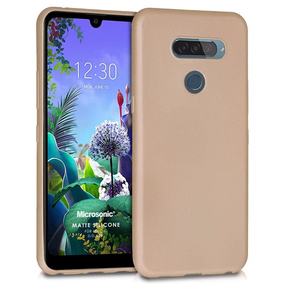 Microsonic Matte Silicone LG K50 Kılıf Gold 1