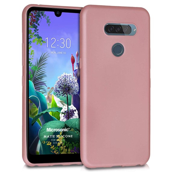 Microsonic Matte Silicone LG K50 Kılıf Rose Gold 1