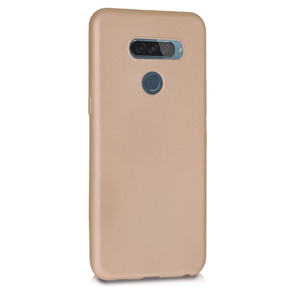 Microsonic Matte Silicone LG K50s Kılıf Gold 2