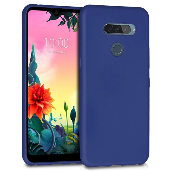 Microsonic Matte Silicone LG K50s Kılıf Lacivert 1