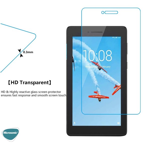 Microsonic Lenovo Tab E7 TB-7104F 7 ZA400019TR Tempered Glass Screen Protector 5