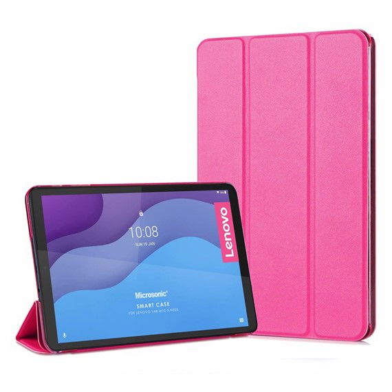 Microsonic Lenovo Tab M10 3 Nesil 10 1 Kılıf TB-328F Slim Translucent Back Smart Cover Pembe 1